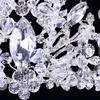 Baroque Luxury Rhinestone Beads Heart Bridal Tiara Crown Silver Crystal Diadem Veil Tiaras Wedding Hair Accessories Headpieces C19314s