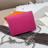 Designer Constances Purse Espom donna Portafogli catena argento Pelle di vacchetta intera Porta carte Borse moda Vera pelle Portafoglio lungo Per donna Vieni con scatola 5133