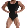 Men's Swimwear Summer Men One-piece BOYTHOR Swimsuit Sleeveless Mesh Splicing Swimming Shorts Wetsuit Bathing Suit Beachwear