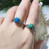 Klusterringar ovala ädelstenar ring kristallläkning för hennes enkla design reiki chakra sten smycken malachite ametyst månsten