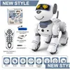 Electric/RC Animals Electric RC Funny Robot Electronic Dog Stunt Voice Command Programmerbar Touch Sense Music Song for Children S Toys Dhgan