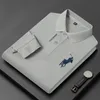 Polos dos homens Chegada Designer Coreano Qualidade Polo Camisa Outono Bordado Manga Longa Negócio Anti Pilling T-shirt Tendência Golf Wear 231030