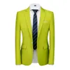 Męskie garnitury Blazery plus rozmiar 6xl-M Candy Colours Mens Business Slim Blazers Jacket Formal Office Social Club swobodne noszenie Tuxedo Second kurtka 231030