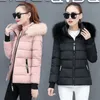 Womens Down Parkas Winter Women Jacket Fur Collar Hooded Basic Coat Thicken Female Warm Cotton Padded Outerwear 4XL 231031