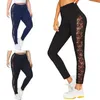 Yoga Outfit Sportwear Femmes Côté Floral Dentelle Patch Fitness Ropa Deportiva Mujer Gym Wear Taille Haute Pantalon Femmes Sporty 2023