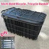 Torby sakwy duże rozmiar 50 cm Bold Front Frame Rower Basket Tricycle z tył z wewnętrzną torbą może nosić hełm do szkoły dla zwierząt 231030