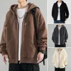 Herren-Kapuzenpullover, Sweatshirts, Herren-Herbstmantel, dicke Strickjacke, Kapuzenjacke mit Taschen mit Kordelzug, warm, stilvoll, Winter 231031