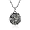 Tree of Life Necklace Stainless Steel Pendant Necklace Family Tree Jewelry for Women Mens Gifts