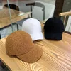Bonés de bola outono e inverno beisebol feminino falso sherpa chapéus quentes de pelúcia primavera
