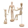 Dolls Figures Home Decor Artist Models Jointed Doll Drawing Sketch Mannequin Model Movable Limbs Wooden Hand Body Draw Action Toys 231031
