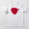 T-shirt d'été coeur mode hommes femmes t-shirt de rue à manches courtes respirant chemise anti-boulochage japon célèbre marque top 2023 vêtements à manches courtes coton