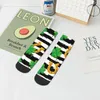 Herrstrumpor Happy Ankel Shamrocks och Lucky Horseshoe St Patrick's Day Harajuku Casual Crew Sock Gift Mönster tryckt