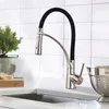 Kitchen Faucets Faucet Swivel Pull Down Black Hose Sink Tap Mounted Deck Bathroom And Cold Water Mixer Crane 231030