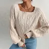 Swetry kobiet kintted kintted Sweater Women Skiewek szydełkowy Y2K Top Long Rleeve Pullovers Spring Autumn Winter Casual Streetwear Sueter