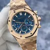 AP Swiss Luxus-Armbanduhren, Epic Royal AP Oak Collection 26715OR, blaue Scheibe, Datums-/Timing-Funktion, automatische Maschine für Männer und Frauen, Unisex-Uhrenstil PP56