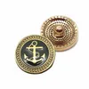 High quality w291 Anchor 18mm rhinestone metal snap button for Bracelet Necklace Jewelry For Women Fashion accessories2737