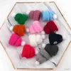 Mobiltelefonkedja Mini Plush Ball Sticked Hat Toy Mobiltelefon Key Chain Pendant Decor Cute Finger Hat Caps R231031