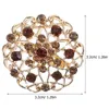 Broches 24 pcs senhoras mochilas mulheres broche de flor moda criativa chique adorável corsage strass casamento senhorita