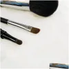 Makeup Brushes CC Petit Pinceau utdragbar Kabuki Les Pinceaux de Powder 1 Cream Eye Shadow 27 Dual-Tip Eyeshadow Lip Brush Cosmeti DHFT7