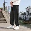 Męskie spodnie 2023 Jesienna zima zagęszcza puchy dresowe Mężczyzna workowate jogger moda streetwear luz luzowy vintage swobodny prosty mężczyzna