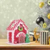 Decorative Figurines 2 PC Christmas Wedding Ceremony Decorations Gingerbread House Ornaments Resin Party