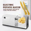 Affettatrice elettrica a spirale per patate che allunga manualmente la macchina a torre ad alta efficienza