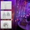 Strängar 3,5 m LED Snowflake Icicle Lamp Fairy Curtain String Lights Christmas Pendant år Bröllopsbelysning Hemparty Tillbehör