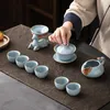 Ensembles De thé Vintage service à thé traditionnel fête avec Pot cadeau chinois Gongfu cérémonie voyage infuseurs Jogo De Xicaras