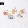 Bagues de cluster 5-8 pièces Mode Papillon Serpent Bague Femme Ensemble Coeur En Forme De Strass Bijoux Accessoires Doux Romantique Charme