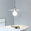 Pendant Lamps Vintage Lights Dining Glass Hanging Lamp Loft Luminaire Modern Light Bedroom With Clear Amber