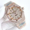 APS Women luksus Diamondencrusted Projektant zegarek Full Diamond Watch Ice Out Men Watch AP Menwatch 6mnj Auto Mechanic