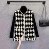 Women's Fur 2023 Autumn And Winter Style Imitation Lamb Hair Vest Women Chessboard Checkered Tank Top Coat H637