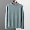 Ponts-pulls pour hommes Automne et hiver Mérino en laine en cachemire Pullmère rond Coul Couleur solide Couleur solide Pullover Fashion Fashion Loose