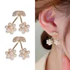 Stud Earrings Rhinestone Pearl Cherry Niche Design With Insky Fashion And Temperament