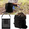 Storage Boxes Foldable Mushroom Bag With Adjustable Strap External Pouch For Outdoor Collecting Fruit Picking