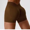 Shorts ativos femininos para academia, roupa sem costura, scrunch busport, fitness, cintura alta, treino, ciclismo, roupas curtas