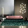 Tapis de style moderne motif abstrait touffeté à la main tapis art décoratif tapis de salon