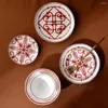Set di stoviglie Bone China Cucina occidentale Piatto Ciotola di riso Zuppa Set di stoviglie per la casa Ceramica creativa