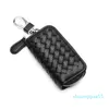 Weaving style men's bag fashion car key bag men's and women's fashion small woven car key padlock bag