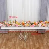 2M di lusso rosa bianca ortensia fiore artificiale fila festa di nozze sfondo tavolo centrotavola decorazione arco strada citata floreale