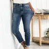 Jeans da donna per donna Pantaloni a pagliaccetto Jean alti aderenti alla moda elasticizzati e aderenti BuLift Boot Cut