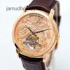 AP Swiss Montres de luxe pour homme Série Millennium 26569OR Édition limitée Tourbillon en or rose Montre mécanique manuelle Zhonghua Dragon Embossed Sing ZRQK