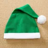 ロンパーズクリスマスベビー服の春と秋の緑のエルフスタイル長袖コットンボーイズガールズハットセット231030