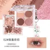 Oogschaduw Flortte Eerste kus Bobo oogschaduw Girl Water Wave Four-Color Wave Eye Shadow Palette 231031