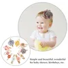 Bandanas 10 Stück Blumenstirnband Baby Blumenstirnbänder Mädchen Kopfbedeckung Haarschmuck Stoff Säugling Kleinkind