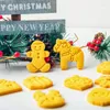 Moldes de cozimento DIY 3D Cortadores de biscoitos de Natal Moldes de biscoito Forma cortador de êmbolo Molde Ferramentas de decoração de pão de gengibre
