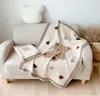 Knit Blanket Swaddling Blankets for Baby Newborn Babies Accessories Bear Children's Winter Warm Bed Cover Bedding Manta Bebe