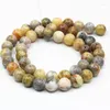 Pärlor Multicolor 6mm 8mm 10mm Round Natural Stone Crazy Agates Loose Onyx Carnelian Spacers Diy Jewelry Findings 15 B3474