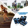 Skate Protective Gear Gomoreon 6pcs Kids/vuxna Knädyna armbågsynor handledsskydd Skyddsutrustning för skateboarding rullskridskor cykling bmx cykel Q231031