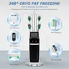 Kryolipolyse-Maschine zum Einfrieren von Fetten, Kryo-Gesichtskryotherapie, Körperformung, Kältetherapie, Gewichtsverlustmaschinen, 5 Griffe